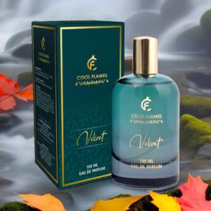 Cool Flames Luxury Velvet Unisex Eau De Parfum with Lemongrass, Bargamot, Balsam Fir, Cappuccino & Amber Premium Long Lasting Citrus & Woody Fragrance Scent Perfume for Men & Women, 100 ML