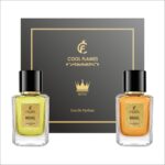 Cool Flames King Men’s Premium Perfume Gift Set - Pack of 2 Eau De Parfum (50ml x 2) Long Lasting Woody Aromatic & Fresh Aquatic Scents (Royal & Regal)