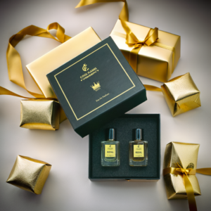 Cool Flames King Men’s Premium Perfume Gift Set - Pack of 2 Eau De Parfum (50ml x 2) Long Lasting Woody Aromatic & Fresh Aquatic Scents (Royal & Regal)