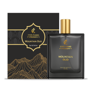 Cool Flames Luxury Mountain Oud Unisex Eau De Parfum | Premium Long Lasting Woody Oriental Fragrance Scent Perfume for Men & Women | 100 ML